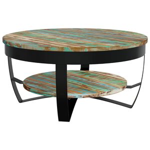 vidaXL Table basse Bois massif de r&eacute;cup&eacute;ration 65x32 cm
