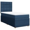 vidaXL Sommier &agrave; lattes de lit avec matelas Bleu 80x200 cm Tissu