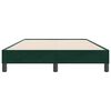 vidaXL Cadre de lit sans matelas vert fonc&eacute; 120x220 cm velours