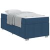 vidaXL Cadre de lit avec matelas Bleu 80 x 200 cm tissu