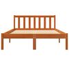 vidaXL Cadre de lit sans matelas cire marron 140x190cm bois pin massif