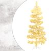 vidaXL Arbre de No&euml;l h&eacute;lico&iuml;dal pr&eacute;-&eacute;clair&eacute; et support blanc 180cm PVC