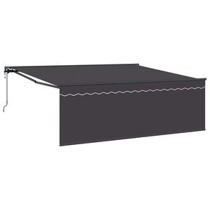 vidaXL Auvent r&eacute;tractable Anthracite 400 &times; 300 cm