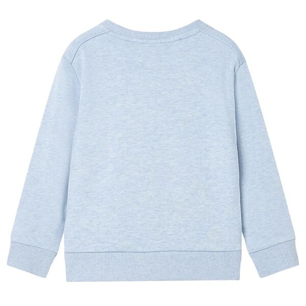 Sweatshirt pour enfants m&eacute;lange bleu p&acirc;le 128