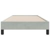vidaXL Cadre de lit sans matelas gris clair 100x210 cm velours