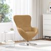 vidaXL Fauteuil &oelig;uf Marron Velours