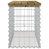 vidaXL Banc de jardin design gabion 83x31,5x42 cm bois de pin impr&eacute;gn&eacute;