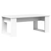 vidaXL Ensemble de tables basses 2 pcs Blanc Bois d'ing&eacute;nierie