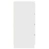vidaXL Buffet avec tiroirs blanc 37,5x35x99 cm bois d'ing&eacute;nierie