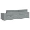 vidaXL Canap&eacute;-Lit 200cm Gris clair tissu