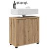vidaXL Armoire de lavabo de salle de bain avec &eacute;tag&egrave;re Ch&ecirc;ne artisanal