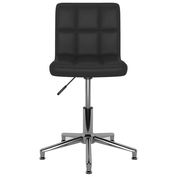 vidaXL Chaises &agrave; manger pivotantes lot de 2 noir similicuir