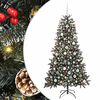 vidaXL Sapin de No&euml;l artificiel Vert 180 cm PVC, plastique et acier