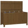 vidaXL Bo&icirc;te de rangement de jardin Marron miel 121x55x64 cm Bois pin