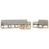 vidaXL Ensemble de canap&eacute;s d'ext&eacute;rieur 7 pc 6 place