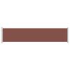 vidaXL Auvent lat&eacute;ral r&eacute;tractable de patio 140x600 cm Marron