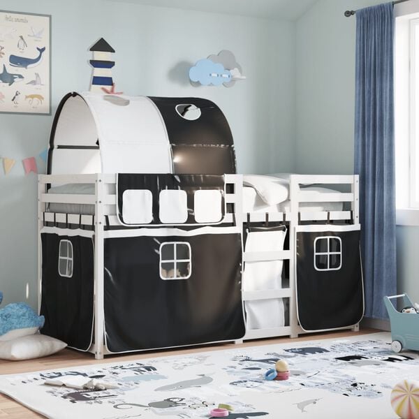 vidaXL Lit superposé sans matelas 90x190 cm bois de pin massif