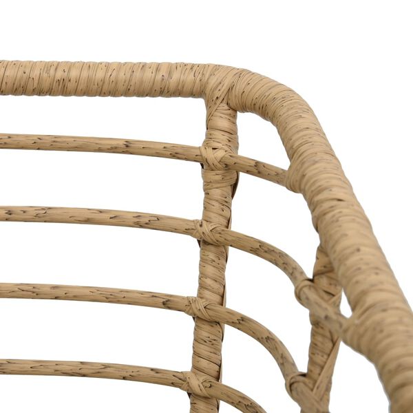 vidaXL Ensemble de bistro 3 pcs Résine tressée Chêne