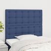 vidaXL T&ecirc;te de lit Bleu 90x5x118/128 cm Tissu