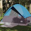 vidaXL Tente de camping &agrave; d&ocirc;me 4 personnes bleu imperm&eacute;able