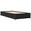 vidaXL Cadre de lit sans matelas noir 75x190 cm