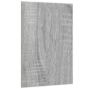 vidaXL Panneaux d&eacute;coratifs 12 pc Gris Sonoma 15 x 21 x 0,27 cm