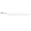 vidaXL Auvent r&eacute;tractable &eacute;lectrique Blanc 5 &times; 3,5 m