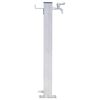 vidaXL Colonne &agrave; eau de jardin 60 cm acier inoxydable carr&eacute;
