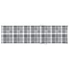 vidaXL Chaises longues lot de 2 avec coussin carreaux gris Teck solide