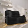 vidaXL Fauteuil de massage inclinable à 2 places noir tissu