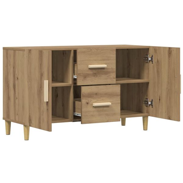 vidaXL Buffet ch&ecirc;ne artisanal 100x36x60 cm bois d'ing&eacute;nierie
