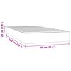 vidaXL Matelas à ressorts ensachés pour enfants 80x160 cm tissu
