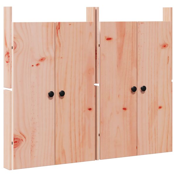 vidaXL Porte de cuisine MEPPEL 2 pcs Marron 50 x 9 x 82 cm