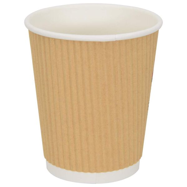 vidaXL Tasses à café en papier 500 pcs 8oz 200ml marron