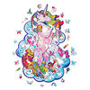 UNIDRAGON Puzzle en bois 313 pcs Inspiring Unicorn Très grand 31x41 cm