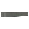 vidaXL Lit sur&eacute;lev&eacute; de jardin Acier enduit de poudre 507x100x68cm gris