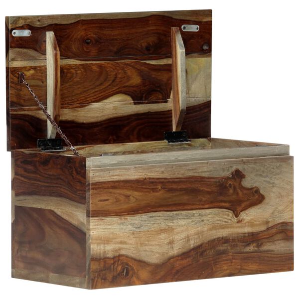 vidaXL Coffre de rangement 57x30x30 cm Bois massif