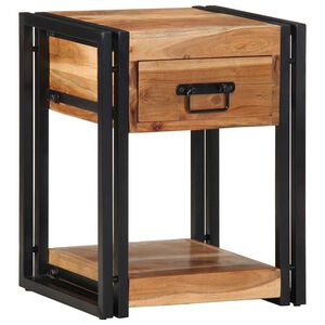 vidaXL Cabinet de chevet 2 pcs 40 x 35 x 50 cm Bois d'Acacia Massif