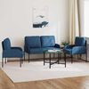 vidaXL Ensembles de canap&eacute;s 3 pcs Bleu 115 x 56 x 80 cm Contreplaqu&eacute;