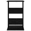 vidaXL Table d'appoint Ch&ecirc;ne noir 40 x 35 x 60,5 cm Bois d'ing&eacute;nierie