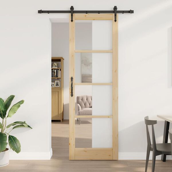 vidaXL Porte coulissante ORKDAL Naturel 78 x 232 cm