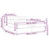 VidaXL Cadre de lit ottoman et matelas gris clair 180x200 cm tissu