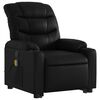 vidaXL Fauteuil inclinable de massage Noir Similicuir