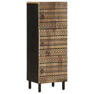 vidaXL Buffet haut 40x33,5x110 cm bois de manguier brut massif