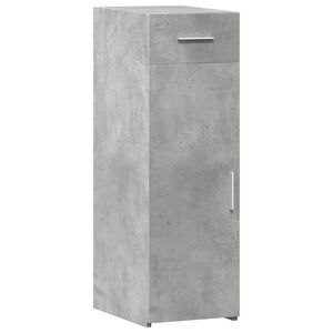vidaXL Buffet gris b&eacute;ton 30x42,5x93 cm bois d'ing&eacute;nierie