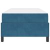 vidaXL Cadre de lit avec matelas Bleu fonc&eacute; 80 x 200 cm tissu