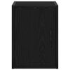 vidaXL Armoires murales de garage 2 pcs noir bois d'ing&eacute;nierie