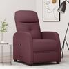 vidaXL Fauteuil inclinable &eacute;lectrique Violet Tissu