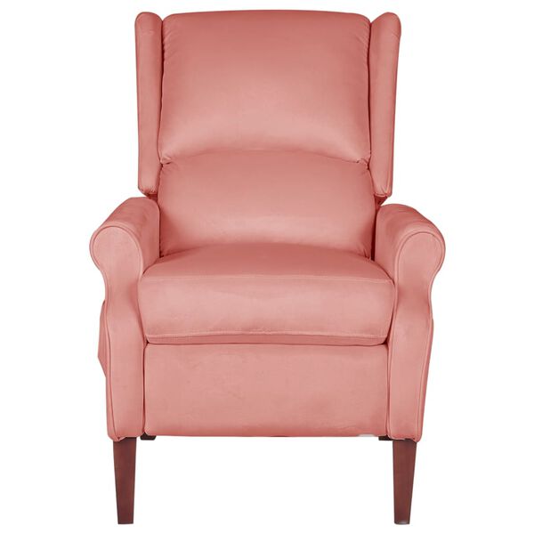 vidaXL Fauteuil de massage inclinable Rose Velours