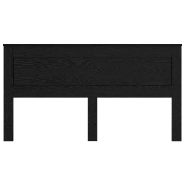 vidaXL T&ecirc;te de lit Ch&ecirc;ne noir 200 cm Bois d'ing&eacute;nierie